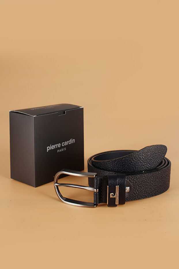 Mdl Genuine Leather Men's Belt (110 cm 115 cm 120 cm 125 cm 130 cm) Dark Blue