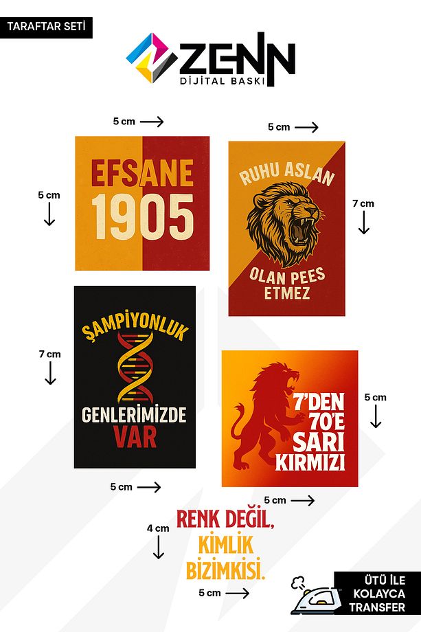 Taraftar Seti Ütü İle Yapışan Dtf Baskı - 1