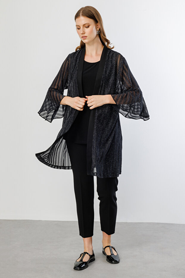 İç Atletli Simli Tül Ceket - 4