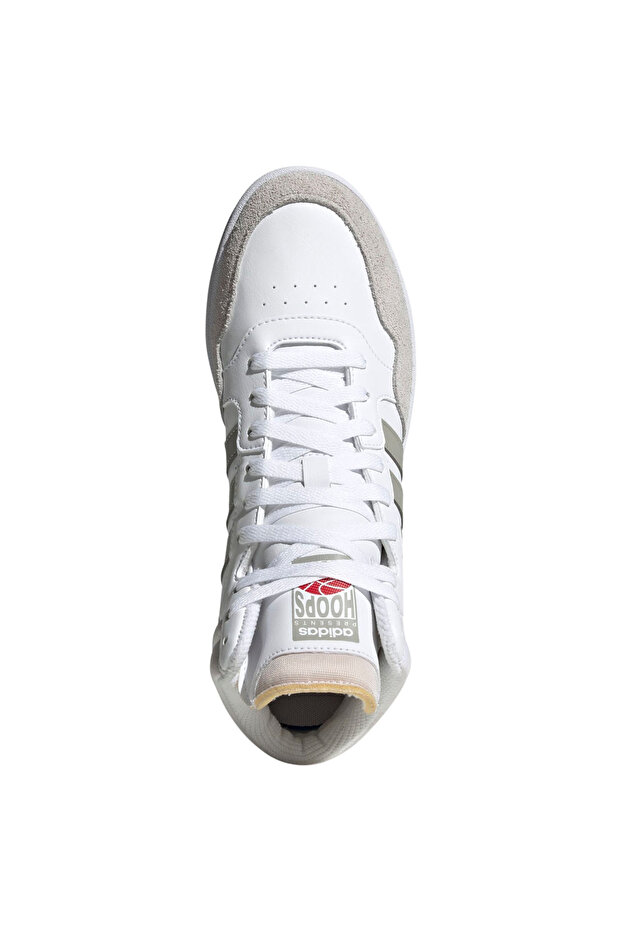 Hoops 3.0 Mid Erkek Beyaz Spor Ayakkabı (HP7940) - 3