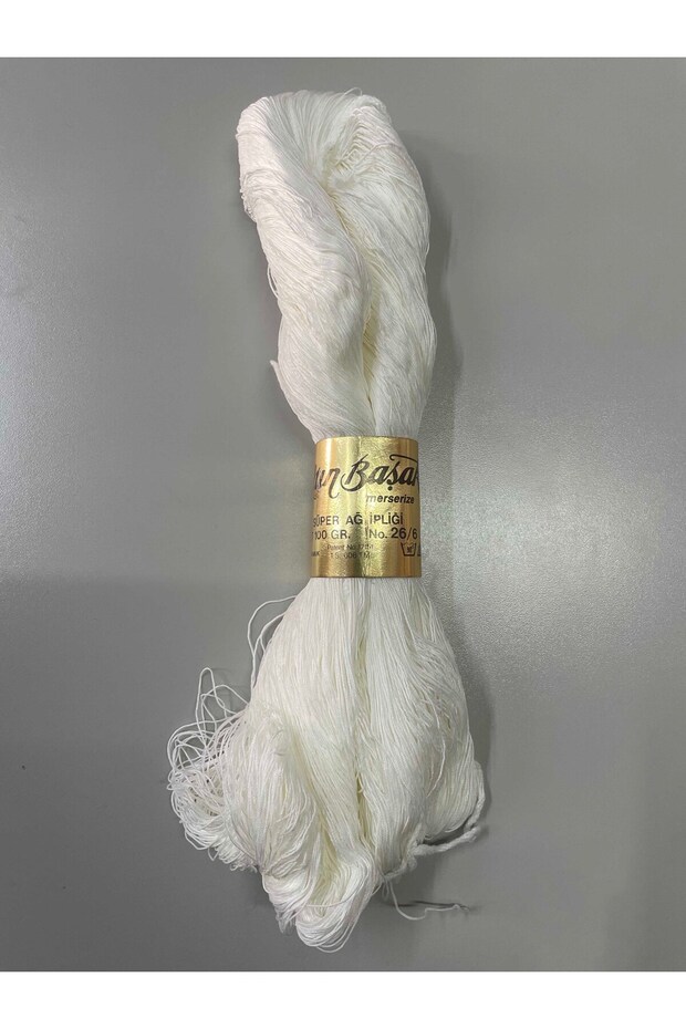 Altın Başak -Süper Ağ Ipliği 26/6 - 100 Gram Çile - Beyaz - 1