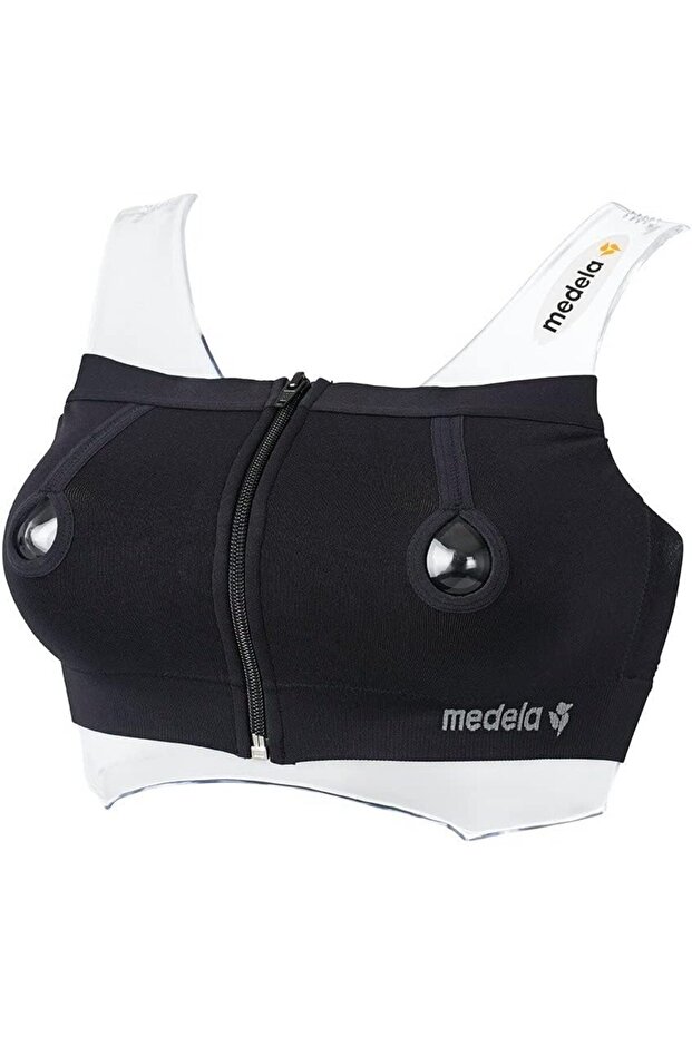 حمالة صدر سهلة التعبير كبيرة سوداء - 1