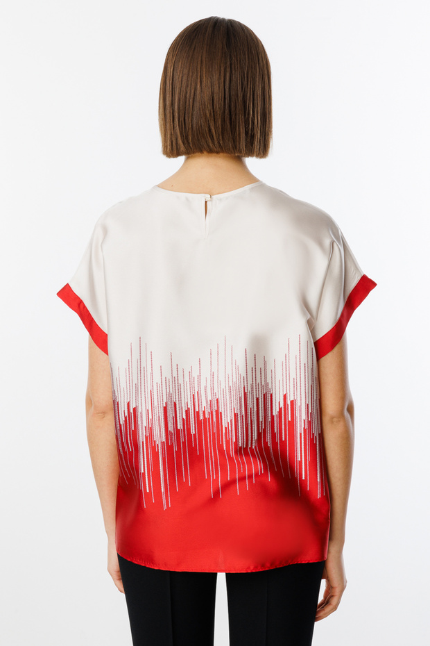 ستة نمط بلوزة ذات رقبة مستديرة - 4