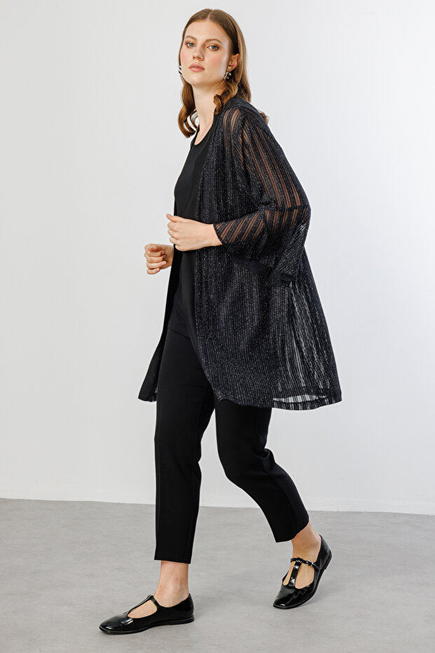 İç Atletli Simli Tül Ceket - 5