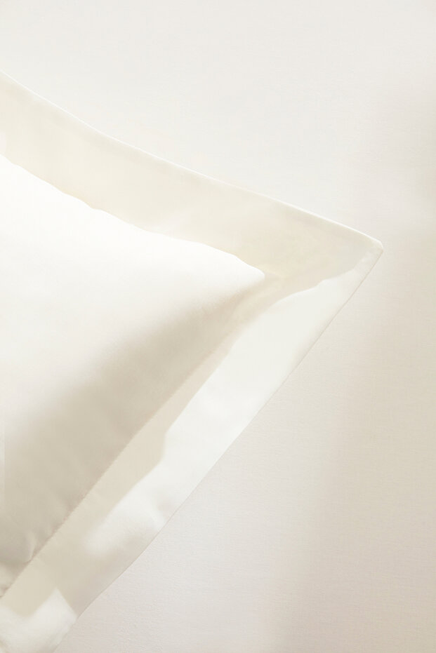 Basic 100% Cotton Double Bed Sheet Set Offwhite - 2