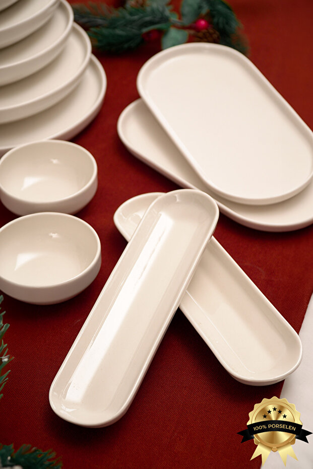 Rüya 16 Piece 6 Person Porcelain Breakfast Set