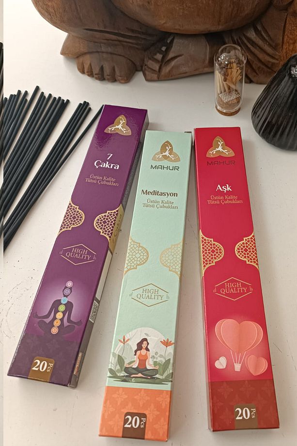 Tütsü Seti 3 Farklı Aroma 60 Adet Tütsü & Oda Kokusu - 1
