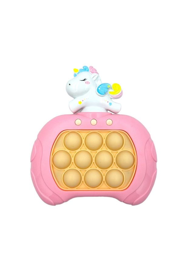 Sanri Unicorn Figürlü Işıklı Müzikli Popit Eğitici Oyuncak Unicorn Pop It Fast Push Elektronik Popit - 2
