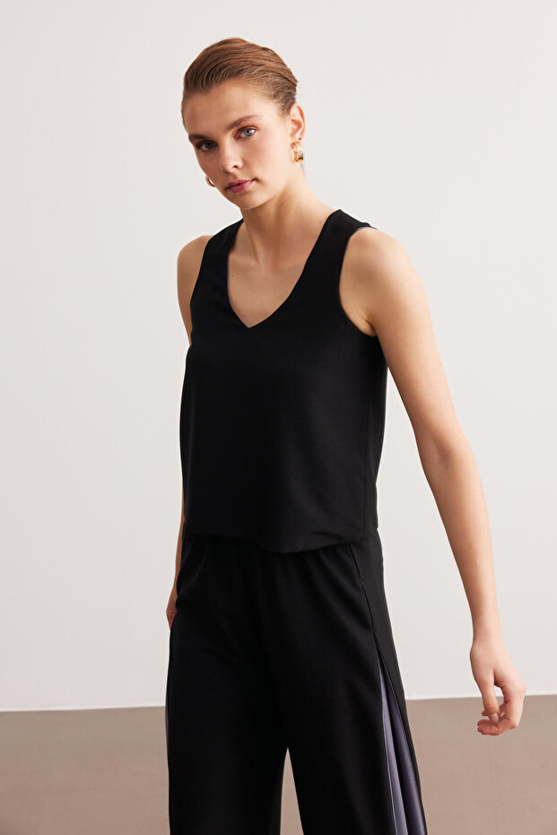 Siyah Basic Krep Takım - 5