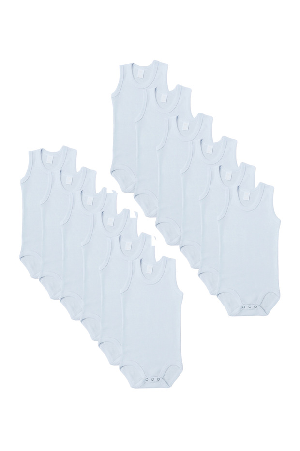 12- Pieces Bodysuit Onesies barbtoz Baby Boys Underwear Cotton 100% White