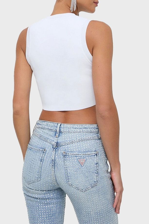ALEXIA TANK TOP Kadın Beyaz Atlet W4GZ34Z3F40-G011 - 4
