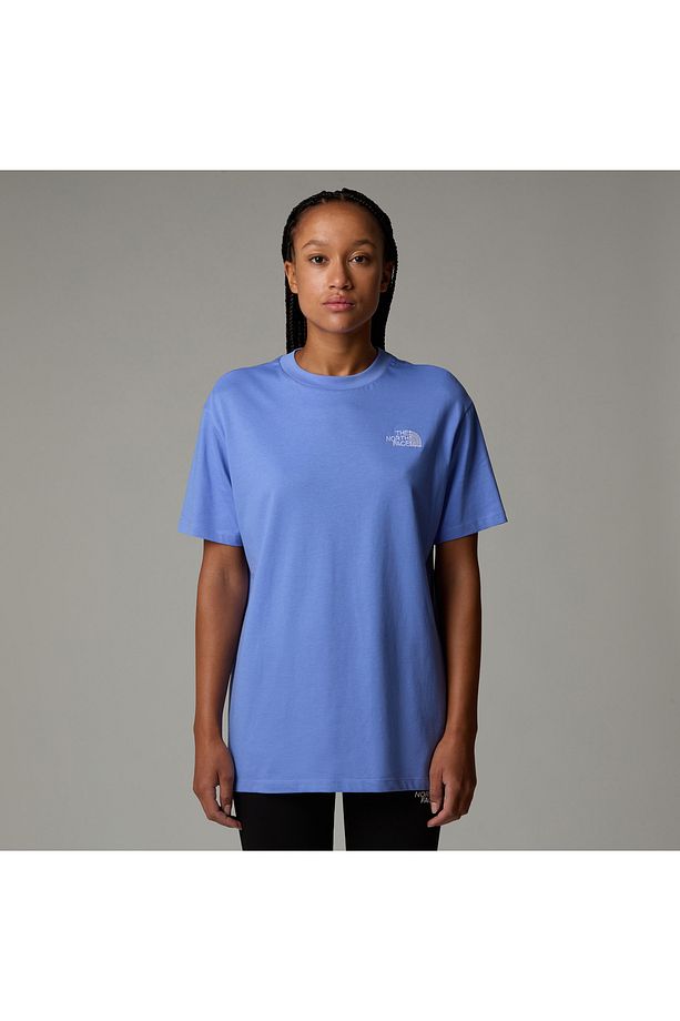 W Ss Essentıal Oversıze Tee Kadin Mavi Tshirt Nf0a87nq0yi1 - 1
