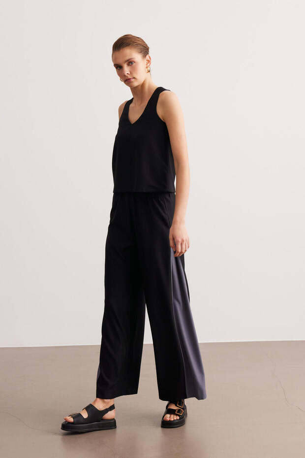 Siyah Basic Krep Takım - 6