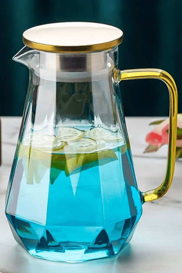 7 Parça Cam Meşrubat Takımı Süzgeçli Sürahi Ve Bardaklar Meşrubat Takımı 2 Litre - 3