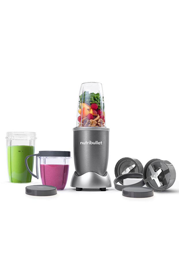 Multi-Function High Speed Blender W/ 9 Accessories, Smoothie Maker 600W - Grey