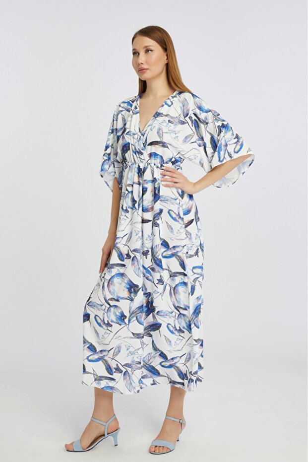 Rochie din viscoză imprimată - 3