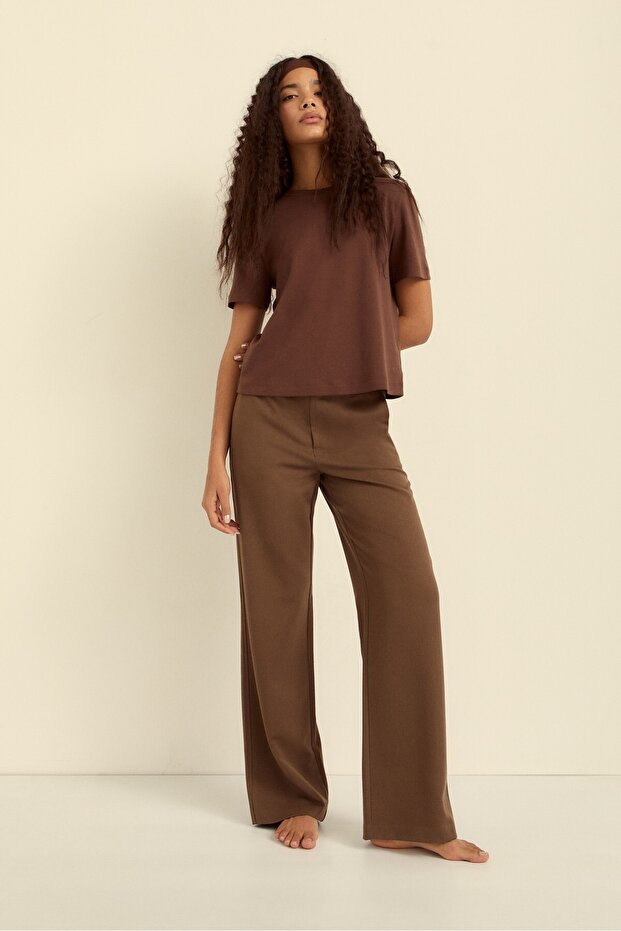 Basic kalın regular fit t-shirt - 2