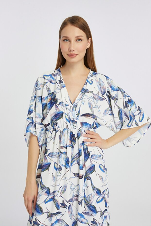 Rochie din viscoză imprimată - 7