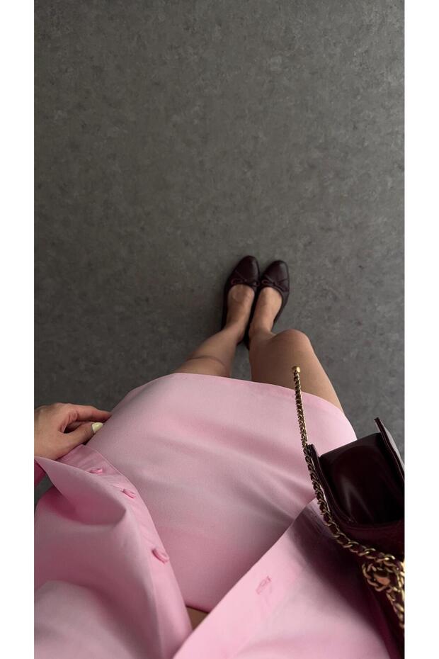 Basic Pink Mini Skirt - 2