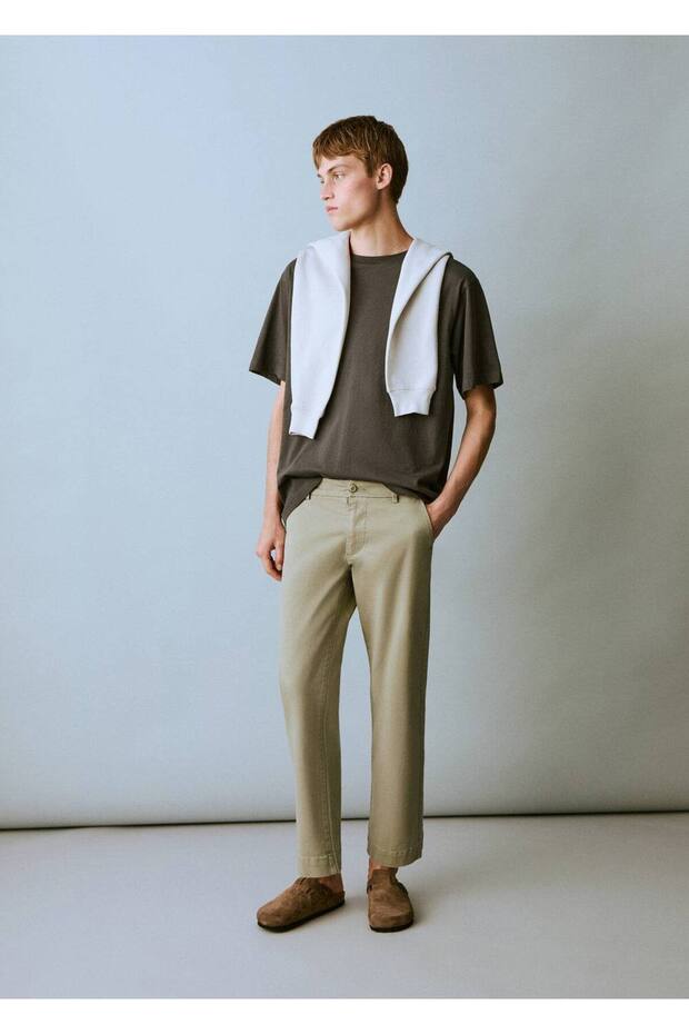 Düz kesim chino pantolon - 2