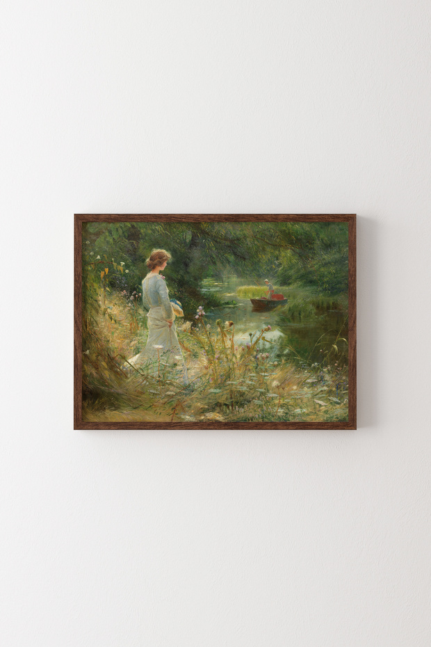 Still Water - Wooden Patterned Frame