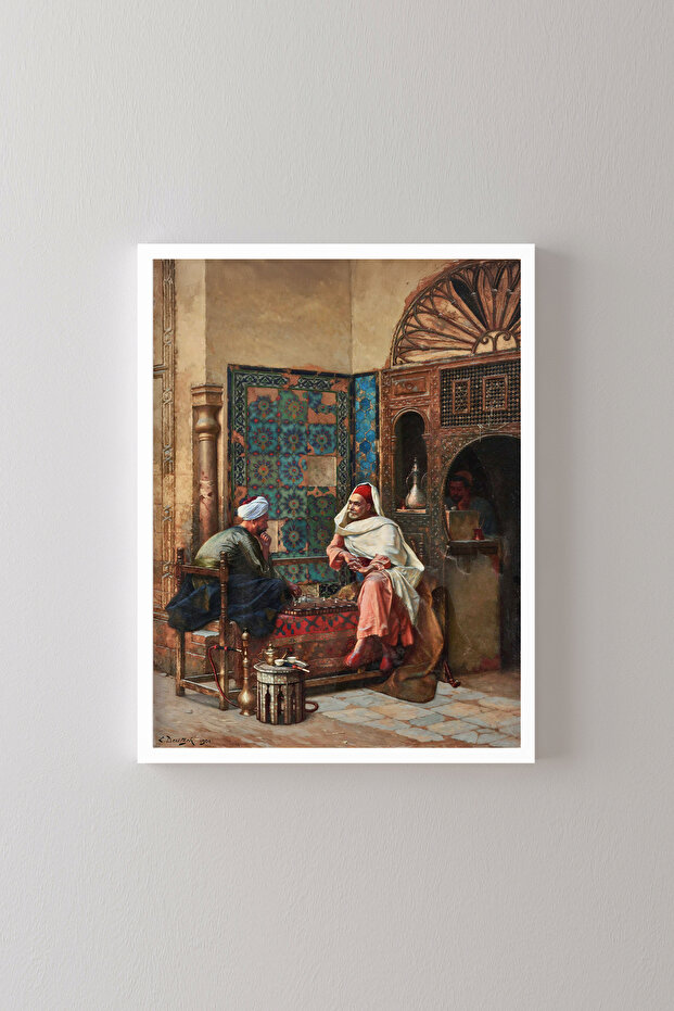 لاعبو الشطرنج - الإطار الأبيض