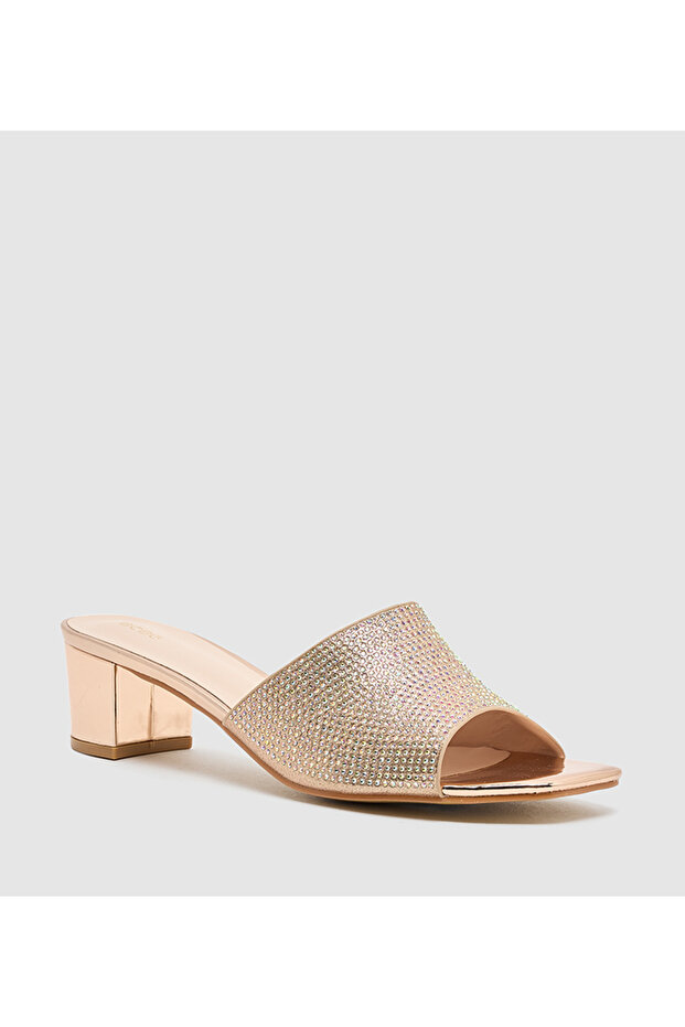 Open Toe Block Heels Sandals - 1