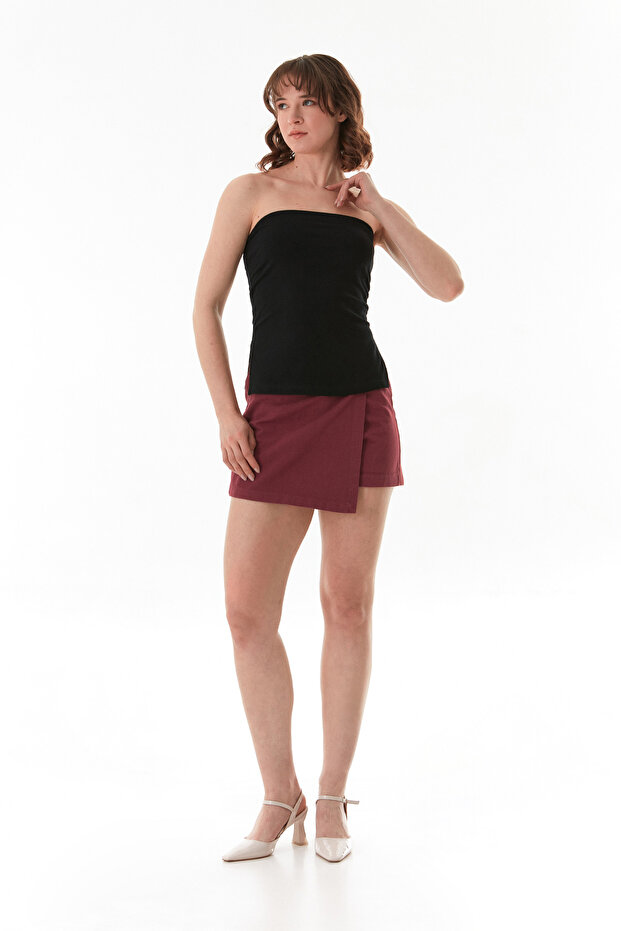 صدرية أساسية بدون حمالات مع فتحات جانبية - 3