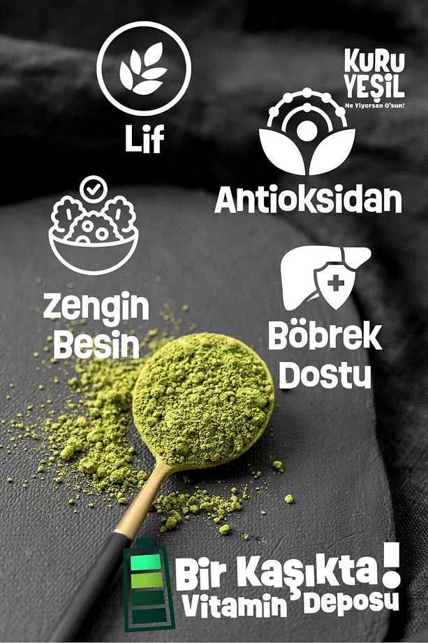 Ispanak Tozu - Brokoli Tozu - Dried Vegetables - Katkısız - Kurutulmuş Sebze Tozu - 200 gr - 9