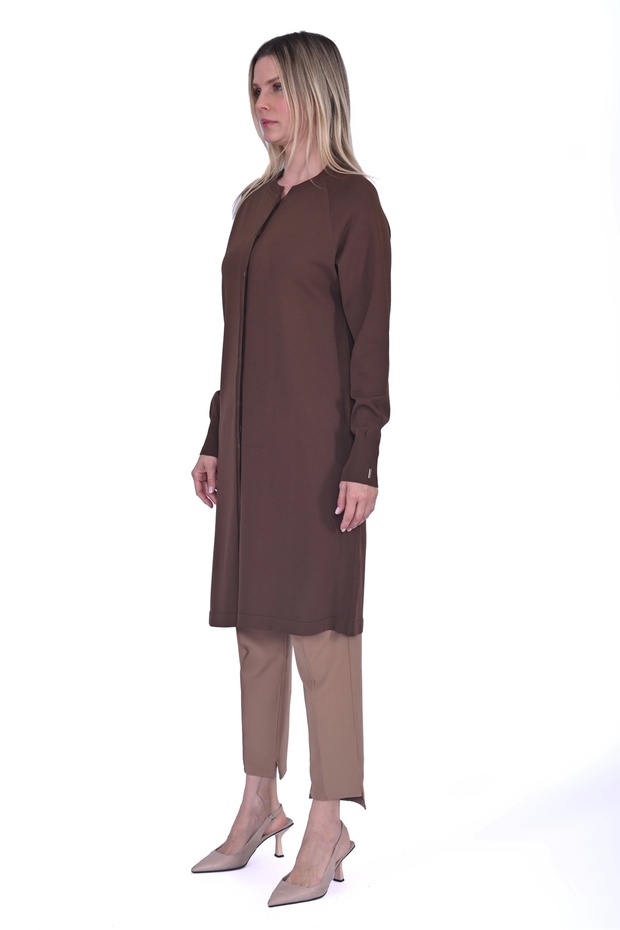 İNVEE 6738 Triko Hırka - Brownie - 4