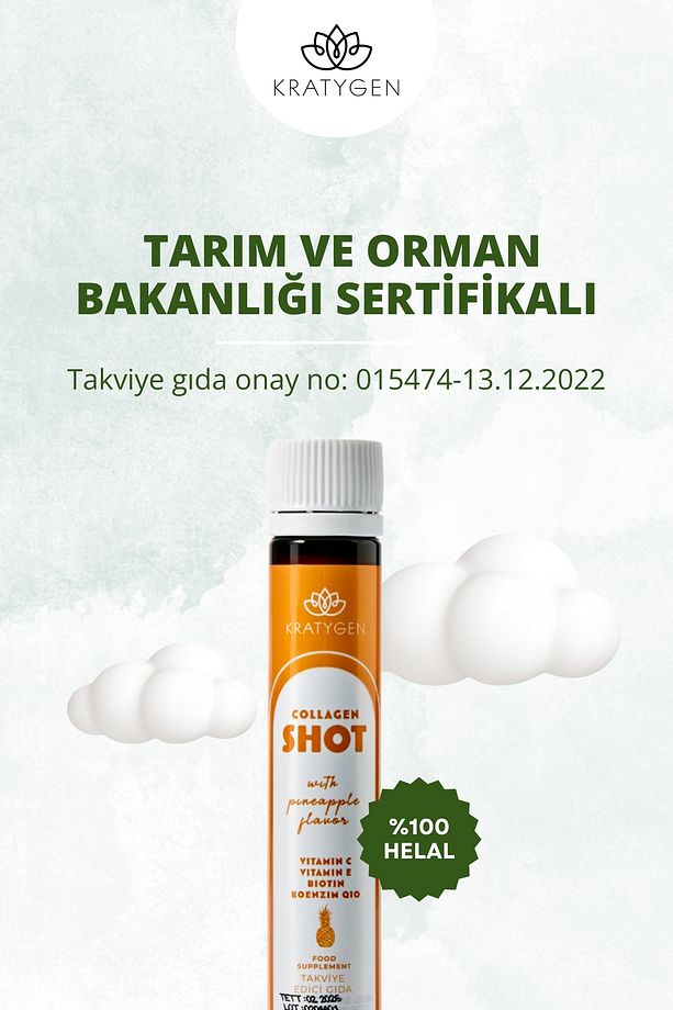 Ananas Aromalı Kolajen Shot 30x25ml Tip 1 Ve Tip 3 Hidrolize Sıvı Kolajen - 3
