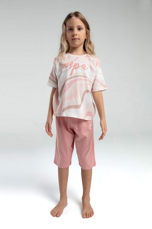 Kız Çocuk Somon Kapri Pijama Takımı P.O.R.O.Z.2.0.6.E.L.2,T. - 2