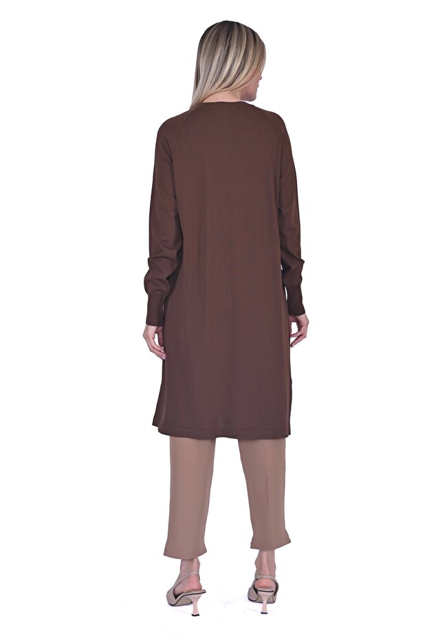 İNVEE 6738 Triko Hırka - Brownie - 5