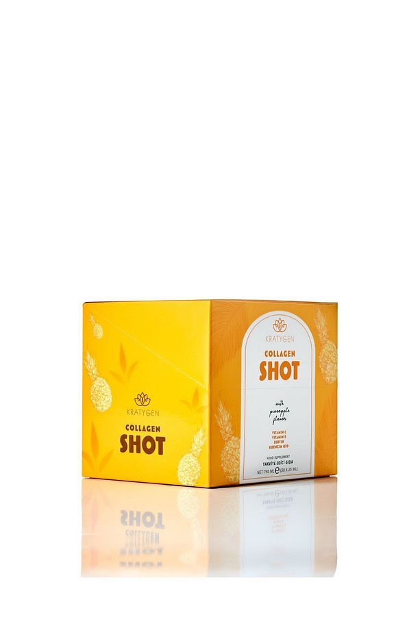 Ananas Aromalı Kolajen Shot 30x25ml Tip 1 Ve Tip 3 Hidrolize Sıvı Kolajen - 5