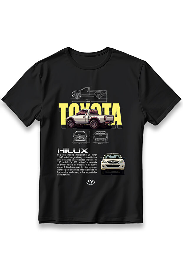 Toyota Hilux T-Shirt Unisex 100% Cotton Cotton Casual Regular Print Car T-Shirt