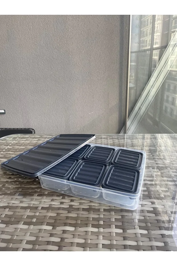7 Pcs Breakfast Set Storage Container Multi-Purpose 6 X 250ml + 1 X 2500ml - 1