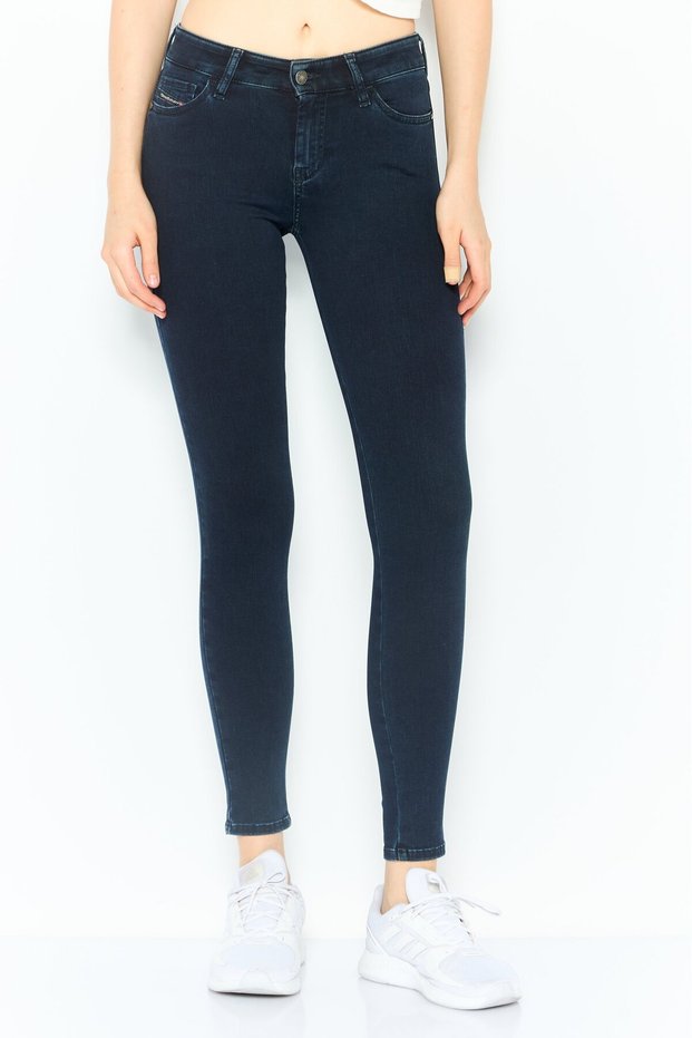 Women Super Skinny Fit Washed Slandy Jeans, Navy