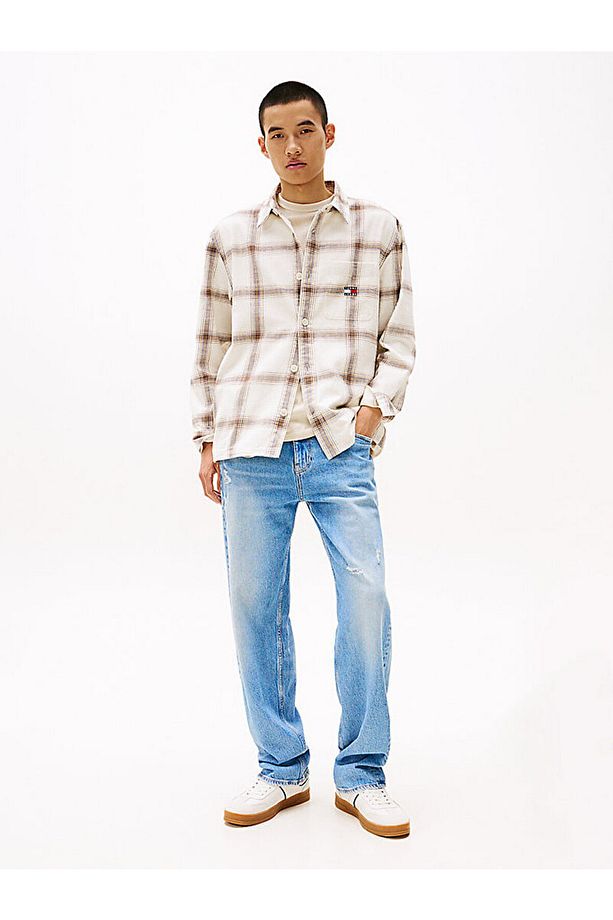 Textured Check Overshirt - 4