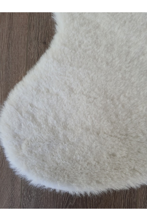 Peluş Post Halı - Krem - 3