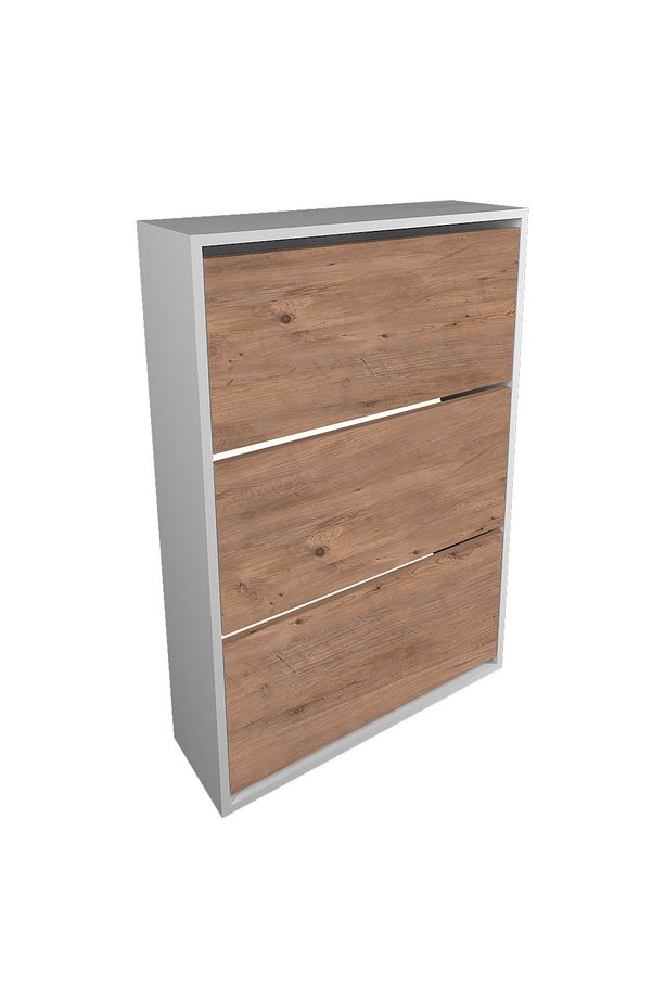 Tidyshoe Düşer Kapak Ayakkabılık Kayar Raflı Ayakkabılık 3 Bölmeli Ayakkabılık - 4