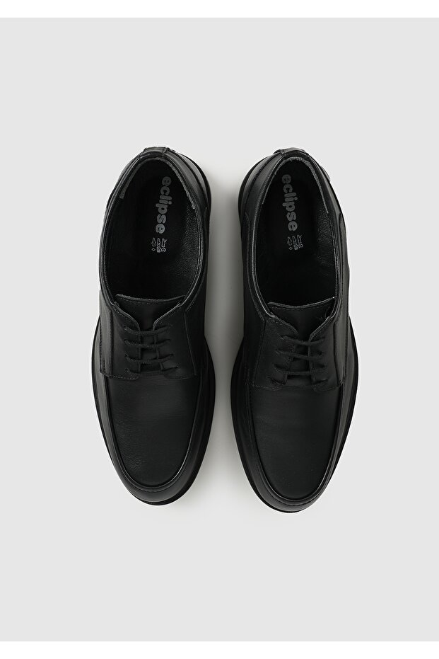 Siyah Deri Erkek Ayakkabı - 5