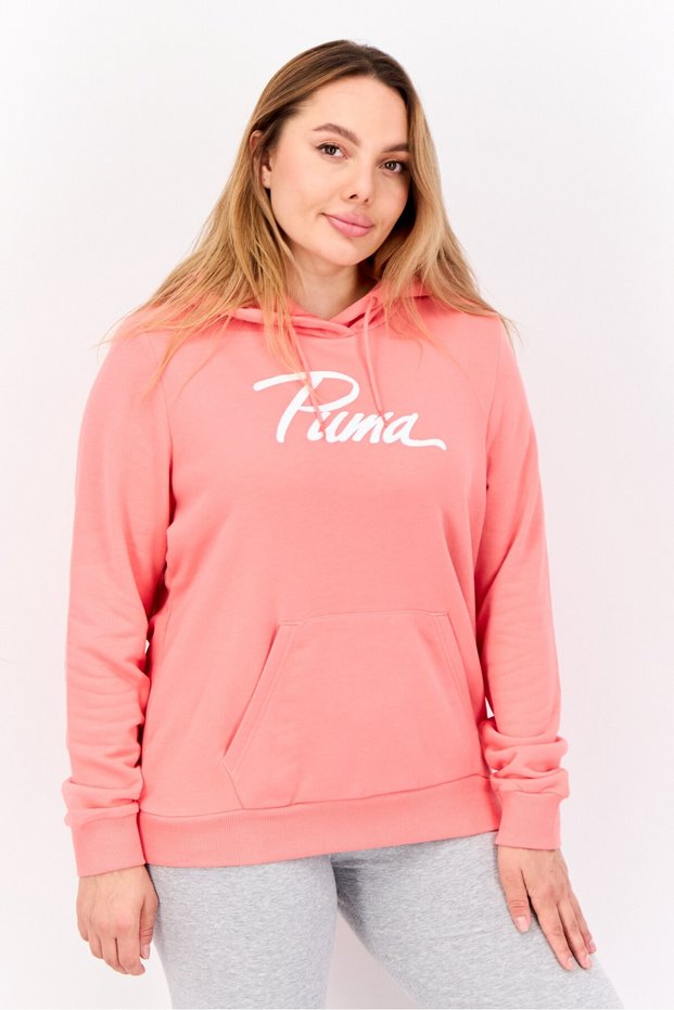 Women Regular Fit Long Sleeves Outdoor Hoodie, Coral