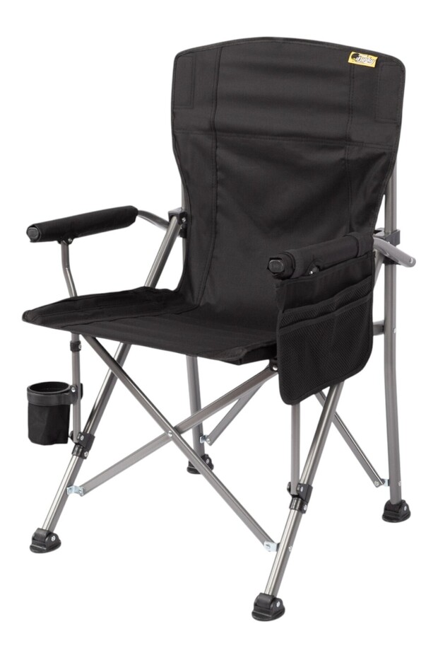 River Side Katlanabilir Kamp Sandalyesi - Siyah - 3