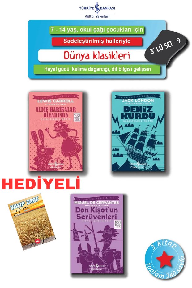 For School Children Aged 7-14, with Simplified Conditions Dünya Klasikleri Seti