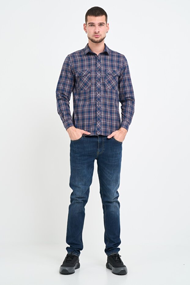 Camasa barbat regular cu buzunare - 11