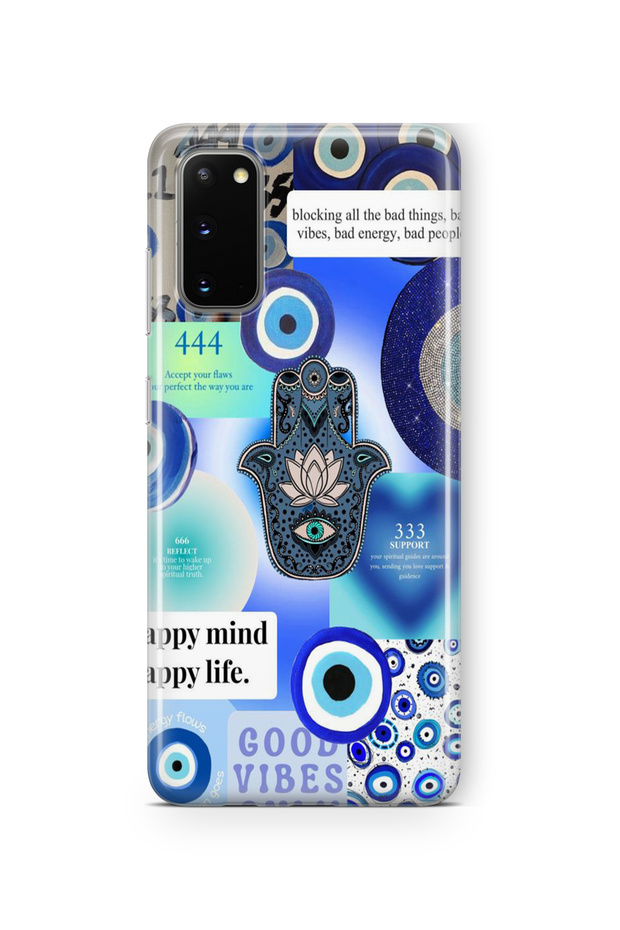 Happy Mind Design Printed Transparent Case for Samsung Galaxy S20 Compatible