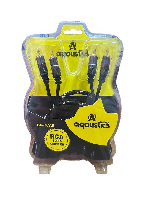 Amfi Rca Kablosu - %100 Bakır Parazit Yapmaz - 2 Giriş 2 Çıkış Anfi Rca Kablosu - 1 Metre - 3