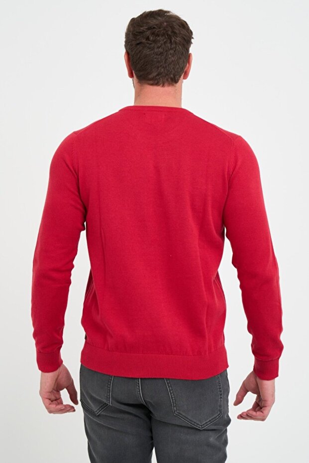Men's solid-color sweater - 4