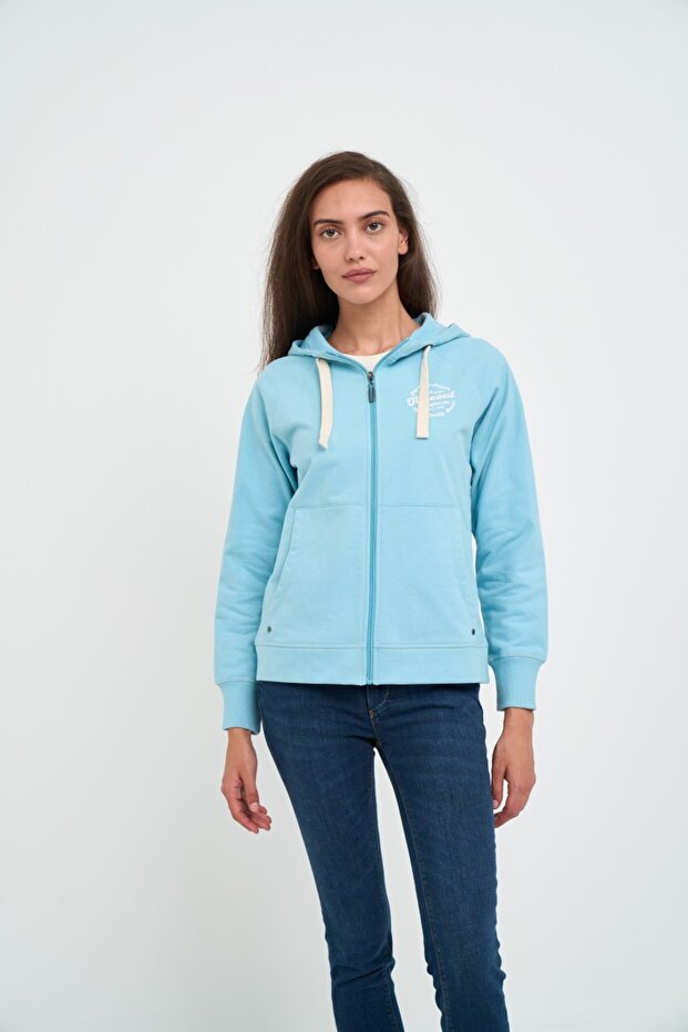 Hanorac dama cu fermoar si gluga - 6