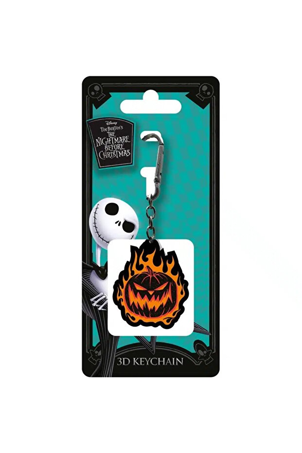 The Nightmare Before Christmas Flaming Pumpkin 3d Keychain